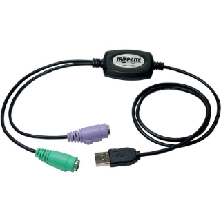 Picture of Tripp Lite Compact USB to PS/2 Keyboard/Mouse adapter PS/2 (F) to USB(M)