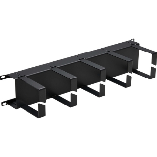 Picture of Tripp Lite Horizontal Cable Manager - Metal Rings, Black, 2U