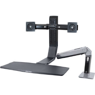 Picture of Ergotron WorkFit Mounting Arm for Flat Panel Display - Polished Black