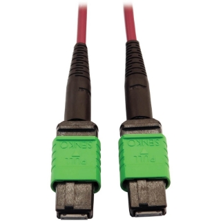 Picture of Tripp Lite Multimode Fiber Optic Cable 400G OM4 Plenum MTP/MPO-APC F/F 1M