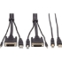 Picture of Tripp Lite DVI KVM Cable Kit DVI USB 3.5mm Audio 3xM/3xM+USB M/M Black 10ft