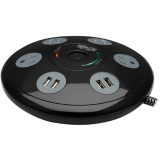 Picture of Tripp Lite Conference Surge Protector with 4 5-15R Outlets & 4 USB-A Ports 6ft Cord Black