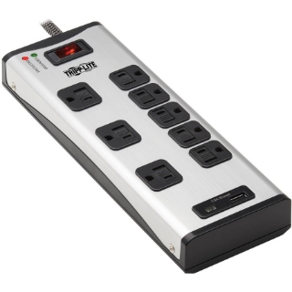 Picture of Tripp Lite Surge Protector Power Strip 8-Outlet Metal with USB-A & USB C Charging