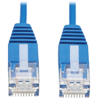 Picture of Tripp Lite Cat6a 10G Certified Molded Ultra-Slim UTP Ethernet Cable (RJ45 M/M), Blue, 5 ft.