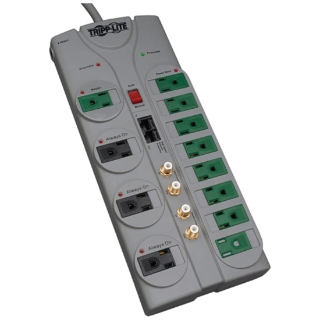 Picture of Tripp Lite Eco Surge Protector Green 120V RJ11 RJ45 Coax 12 Outlet 10' Cord