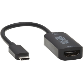 Picture of Tripp Lite USB C to HDMI Adapter Cable 4K 60Hz M/F Thunderbolt 3 Compatible DP 1.4 6in