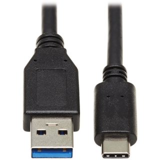 Picture of Tripp Lite USB C to USB-A Cable USB Type C 3.1 Gen 2, 10 Gbps M/M USB Type C 20in