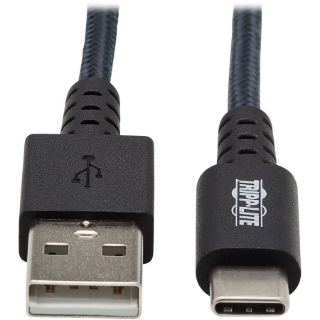 Picture of Tripp Lite Heavy Duty USB-A to USB C Charging Sync Cable for Androids M/M 10ft
