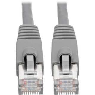 Picture of Tripp Lite Cat6a Ethernet Cable 10G STP Snagless Shielded PoE M/M Gray 12ft