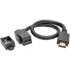 Picture of Tripp Lite 1ft HDMI w/ Ethernet Keystone Panel Mount Extension Cable Angled 1'