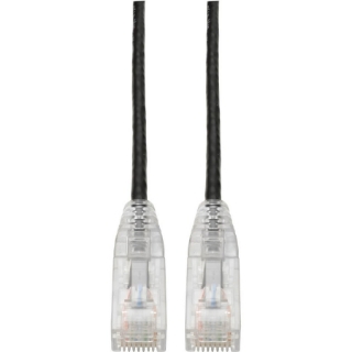 Picture of Tripp Lite Cat6 Gigabit Patch Cable Snagless RJ45 Molded Slim Black 15ft