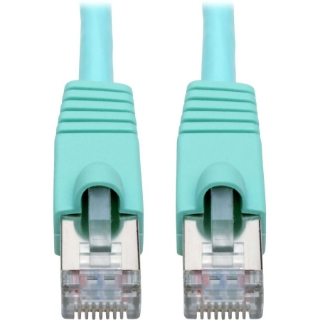Picture of Tripp Lite Cat6a Snagless Shielded STP Patch Cable 10G, PoE, Aqua M/M 7ft
