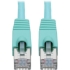 Picture of Tripp Lite Cat6a Ethernet Cable 10G STP Snagless Shielded PoE M/M Aqua 6ft