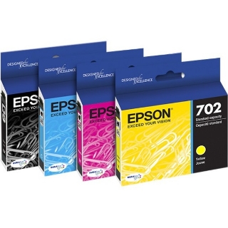 Picture of Epson DURABrite Ultra T702 Original Ink Cartridge - Cyan, Magenta, Yellow