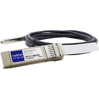 Picture of Brocade (Formerly) XBR-TWX-0501 Compatible TAA Compliant 10GBase-CU SFP+ to SFP+ Direct Attach Cable (Active Twinax, 5m)