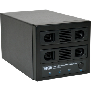 Picture of Tripp Lite USB 3.0 SuperSpeed 2 Bay SATA Hard Drive RAID Enclosure w Fan