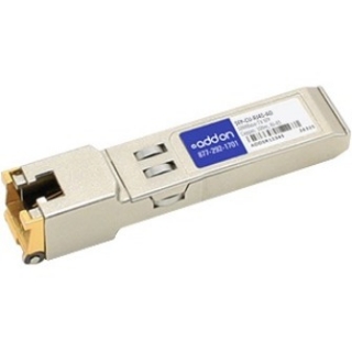 Picture of AddOn Cisco SFP-CU-RJ45 Compatible TAA Compliant 10/100/1000Base-TX SFP Transceiver (Copper, 100m, RJ-45)