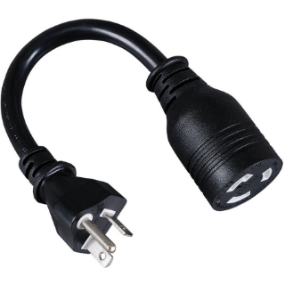 Picture of Tripp Lite 6in Power Cord Adapter Cable Heavy Duty L5-20R to 5-20P 20A 12AWG 6"