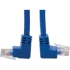 Picture of Tripp Lite Cat6 UTP Patch Cable, Up-Angle Male/Down-Angle Male - 4 ft., Blue