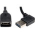 Picture of Tripp Lite 18in USB 2.0 High Speed Extension Cable Reversible Right/Left Angle A to A M/F