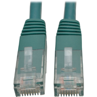 Picture of Tripp Lite Cat6 Cat5e Gigabit Molded Patch Cable RJ45 M/M 550MHz Green 1ft