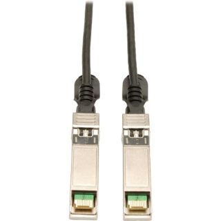 Picture of Tripp Lite 7M SFP+ 10Gbase-CU Twinax Passive Copper Cable SFP-H10GB-CU7M Compatible Black 23ft 23'