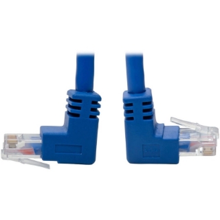 Picture of Tripp Lite Cat6 Patch Cable Up-Angled / Down Angled UTP Molded M/M Blue 1ft