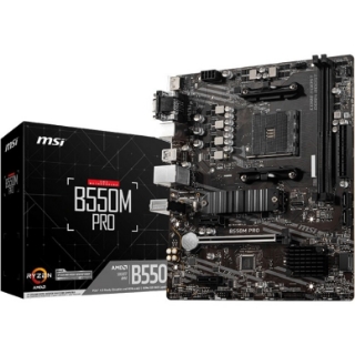 Picture of MSI B550M PRO Desktop Motherboard - AMD B550 Chipset - Socket AM4 - Micro ATX