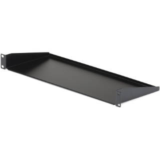 Picture of StarTech.com 1U Vented Server Rack Cabinet Shelf - Fixed 10in Deep Cantilever Rackmount Tray for 19" Data/AV/Network Enclosure w/Cage Nuts