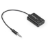 Picture of StarTech.com Black Slim Mini Jack Headphone Splitter Cable Adapter - 3.5mm Male to 2x 3.5mm Female