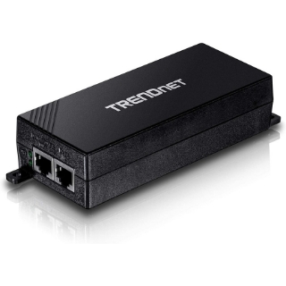 Picture of TRENDnet Gigabit Power Over Ethernet Plus Injector, Converts Non-Poe Gigabit To Poe+ Or PoE Gigabit, Supplies PoE (15.4W) Or PoE+ (30W) Power Network Distances Up To 100M (328 ft.), Black, TPE-115GI