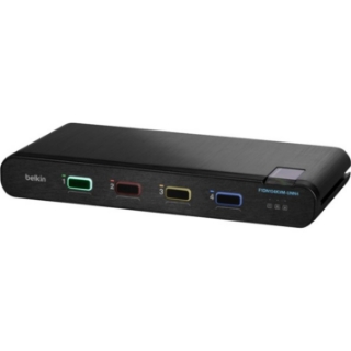 Picture of Belkin Universal 2nd Gen Secure KVM Switch, 4-Port Single Head No CAC