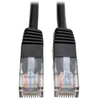 Picture of Tripp Lite 1ft Cat5e / Cat5 350MHz Molded Patch Cable RJ45 M/M Black 1'