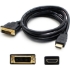 Picture of 3ft HDMI 1.3 Male to DVI-D Dual Link (24+1 pin) Male Black Cable For Resolution Up to 2560x1600 (WQXGA)