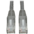 Picture of Tripp Lite 3ft Cat6 Gigabit Snagless Molded Patch Cable RJ45 M/M Gray 3'