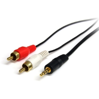 Picture of StarTech.com StarTech.com - Stereo Audio cable - RCA (M) - mini-phone stereo 3.5 mm (M) - 1.8 m