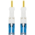 Picture of Tripp Lite Duplex Singemode 400Gb Fiber Optic Cable 9/125 OS2 LSZH Yellow 5M