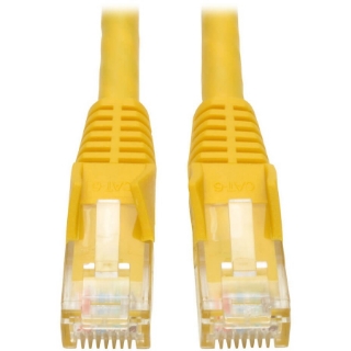 Picture of Tripp Lite 50ft Cat6 Gigabit Snagless Molded Patch Cable RJ45 M/M Yellow 50'