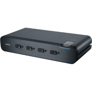 Picture of Belkin Universal Secure KVM Switch, 4 Port, Dual Head