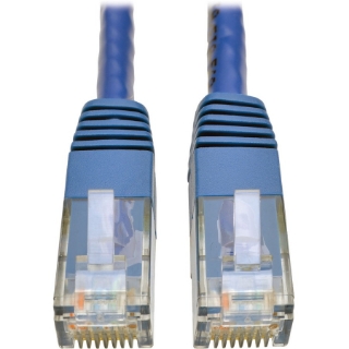Picture of Tripp Lite Cat6 Cat5e Gigabit Molded Patch Cable RJ45 M/M 550MHz Blue 75ft 75'