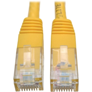 Picture of Tripp Lite Cat6 Cat5e Gigabit Molded Patch Cable RJ45 M/M 550MH Yellow 50ft 50'