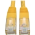 Picture of Tripp Lite Cat6 Cat5e Gigabit Molded Patch Cable RJ45 M/M 550MH Yellow 50ft 50'