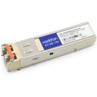 Picture of AddOn Cisco DS-CWDM8G1570 Compatible TAA Compliant 8GBase-CWDM Fibre Channel SFP+ Transceiver (SMF, 1570nm, 40km, LC)