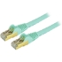 Picture of StarTech.com 8ft CAT6a Ethernet Cable - 10 Gigabit Category 6a Shielded Snagless 100W PoE Patch Cord - 10GbE Aqua UL Certified Wiring/TIA