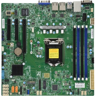 Picture of Supermicro X11SCL-F Server Motherboard - Intel C242 Chipset - Socket H4 LGA-1151 - Micro ATX