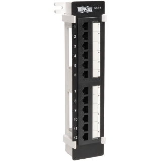 Picture of Tripp Lite 12-Port Cat6 Cat5 Patch Panel Wall Mount Vertical 110 RJ45 TAA