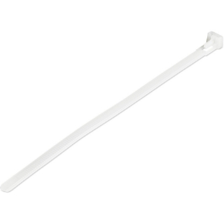 Picture of StarTech.com 8"(20cm) Reusable Cable Ties, 1-7/8"(50mm) Dia. 50lb(22Kg) Tensile Strength, Nylon, In/Outdoor, UL Listed, 100 Pack, White