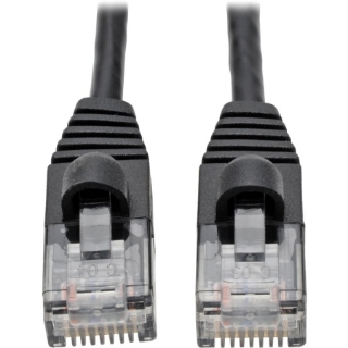 Picture of Tripp Lite Cat6a 10G Snagless Molded Slim UTP Patch Cable M/M Black 1ft 1'
