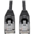 Picture of Tripp Lite Cat6a 10G Snagless Molded Slim UTP Patch Cable M/M Black 1ft 1'