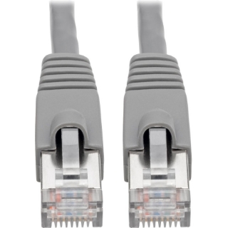 Picture of Tripp Lite Cat6a Snagless Shielded STP Network Patch Cable 10G Certified, PoE, Gray RJ45 M/M 7ft 7'